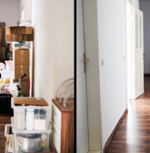 House Mess And Junk Declutter Before And After
